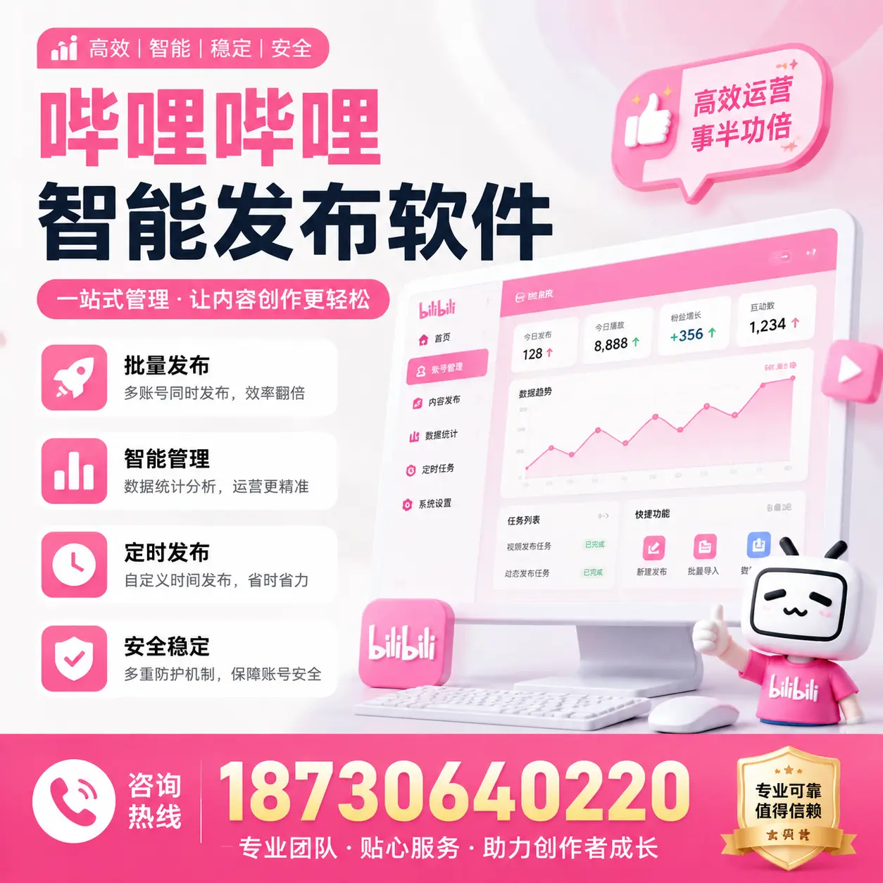 如何评估哔哩哔哩智能发布软件的ROI？五指山 企业必读