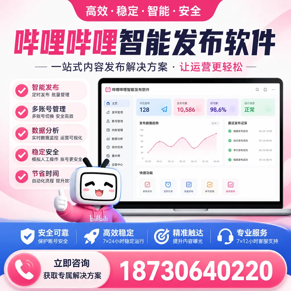 哔哩哔哩智能发布软件选型对比：哪个更适合 五指山 的你？
